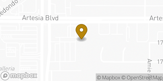 Map showing the location of AutoZone in Torrance, CA 90504