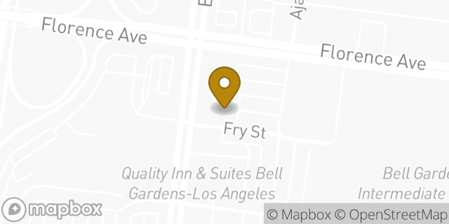 Map showing the location of Chase Bank in Bell Gardens, CA 90201