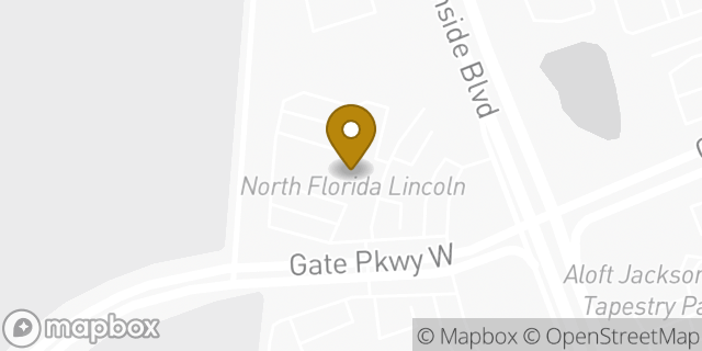 Map showing the location of Hertz in Jacksonville, FL 32216
