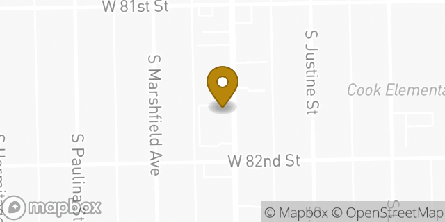 Map showing the location of Fifth Third Bank in Chicago, IL 60620