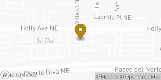 Map showing the location of Panera Bread in Albuquerque, NM 87113