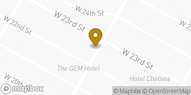 Map showing the location of Starbucks in New York, NY 10011