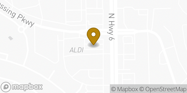 Map showing the location of Aldi in Houston, TX 77084