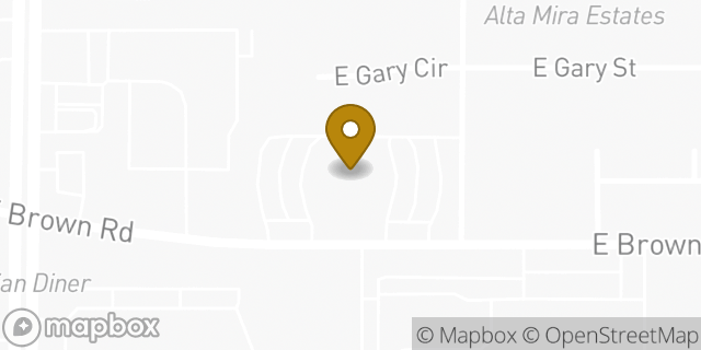Map showing the location of The Church of Jesus Christ of Latter-day Saints in Mesa, AZ 85207