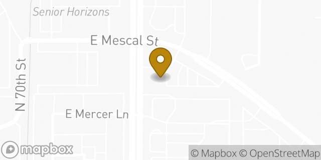Map showing the location of Chipotle Mexican Grill in Scottsdale, AZ 85254