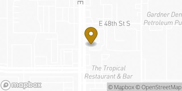 Map showing the location of Enterprise Rent-A-Car in Tulsa, OK 74145