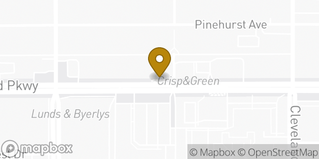 Map showing the location of Highland Park in Saint Paul, MN 55116
