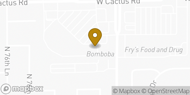 Map showing the location of Subway in Peoria, AZ 85381