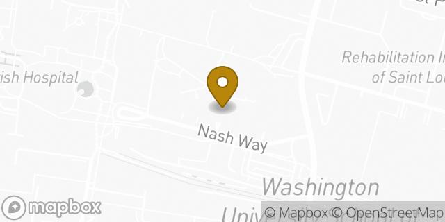 Map showing the location of Starbucks in Saint Louis, MO 63110