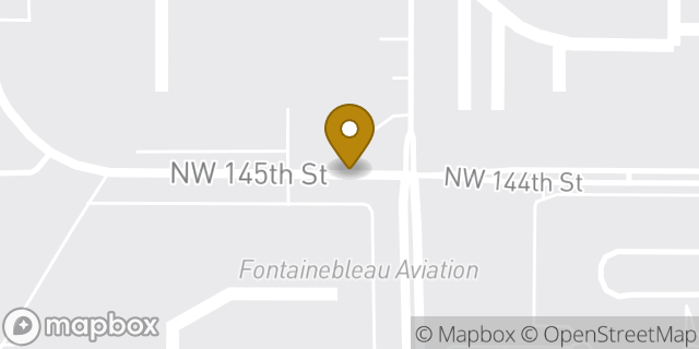 Map showing the location of Miami, Opa Locka - Fontainebleu Aviation (Private Flights Only) in Miami, FL 33054