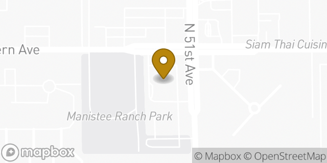 Map showing the location of Walgreens in Glendale, AZ 85301