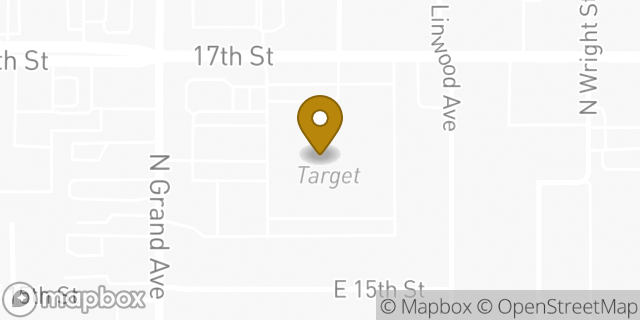 Map showing the location of Starbucks in Santa Ana, CA 92705