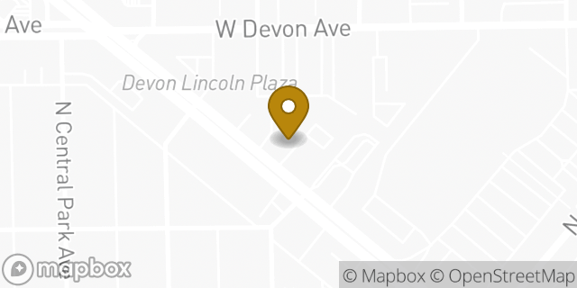 Map showing the location of Pearle Vision in Chicago, IL 60659
