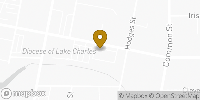 Map showing the location of FedEx Ship Center in Lake Charles, LA 70601