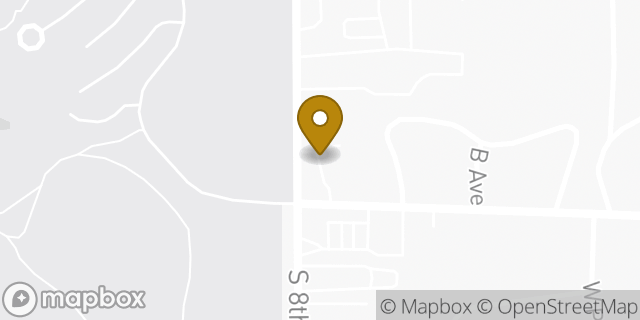 Map showing the location of Budget Car Rental in Colorado Springs, CO 80905