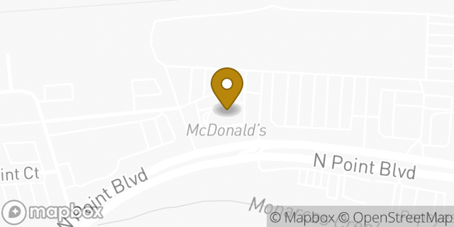 Map showing the location of McDonald's in Winston-Salem, NC 27106