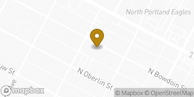 Map showing the location of The Church of Jesus Christ of Latter-day Saints in Portland, OR 97203