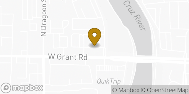 Map showing the location of Super 8 by Wyndham Tucson/Grant Road Area AZ in Tucson, AZ 85745