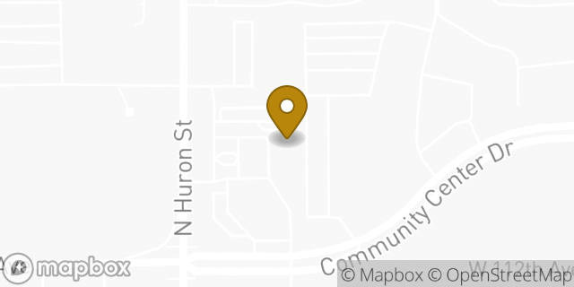 Map showing the location of ATM 7ELEVEN-FCTI in Northglenn, CO