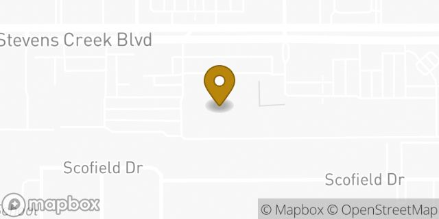Map showing the location of T.J. Maxx & HomeGoods in Cupertino, CA 95014