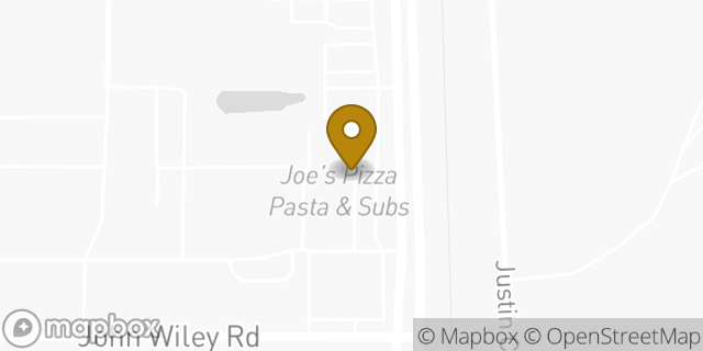 Map showing the location of Subway in Justin, TX 76247