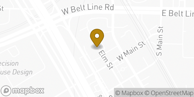 Map showing the location of American Legion Post 597 in Carrollton, TX 75006