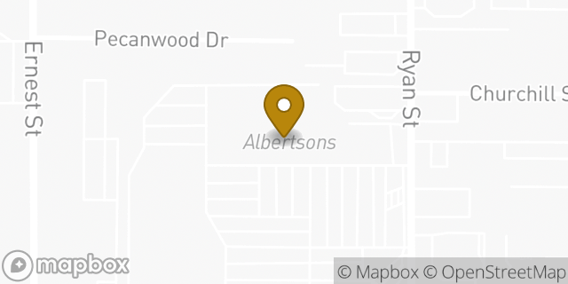 Map showing the location of Albertsons in Lake Charles, LA 70605
