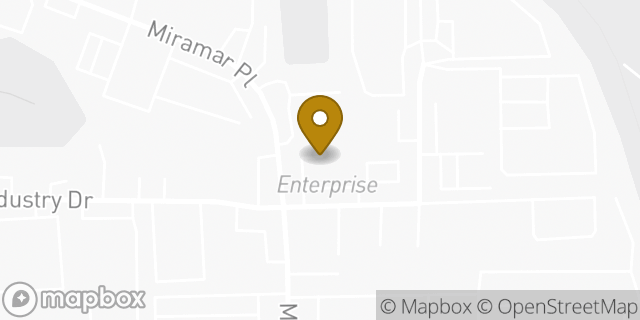 Map showing the location of Enterprise in San Diego, CA 92121