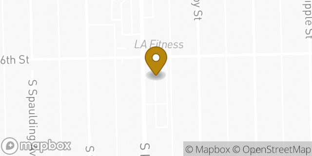 Map showing the location of Bank Of America in Chicago, IL 60629