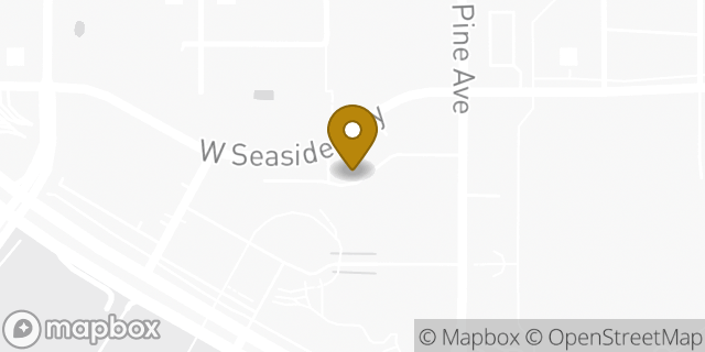 Map showing the location of Sunglass Hut in Long Beach, CA 90802