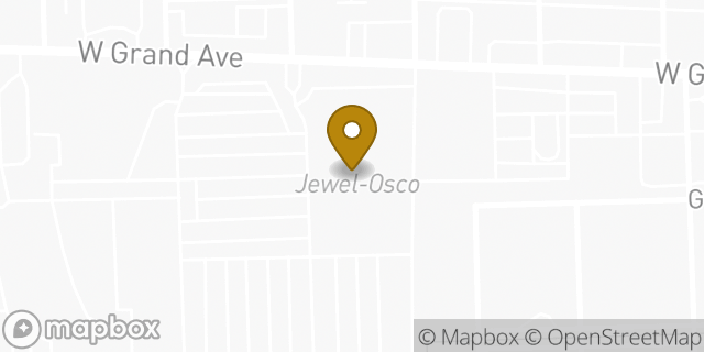 Map showing the location of Jewel-Osco in Franklin Park, IL 60131