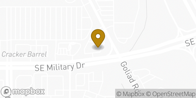 Map showing the location of Amazon Locker - Lope in San Antonio, TX 78223