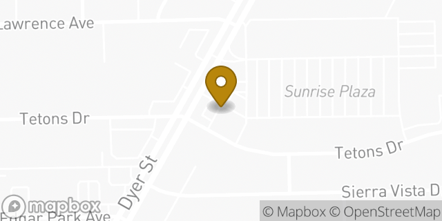 Map showing the location of McDonald's in El Paso, TX 79904