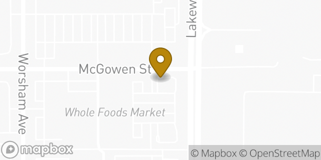 Map showing the location of Dunkin Donuts in Long Beach, CA 90808