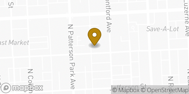 Map showing the location of American Legion in Baltimore, MD 21205