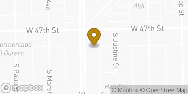 Map showing the location of Foot Locker in Chicago, IL 60609