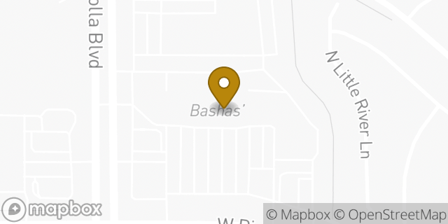 Map showing the location of Starbucks Coffee Company in Tucson, AZ 85704