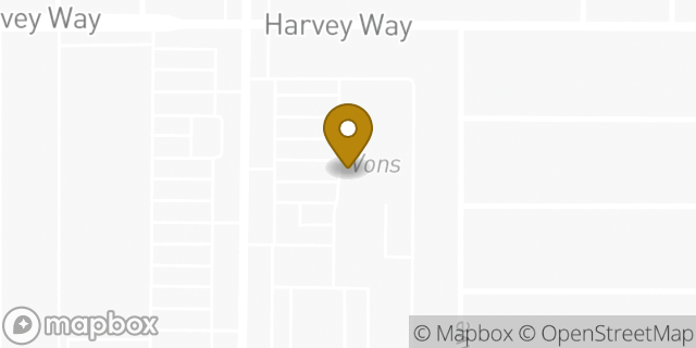 Map showing the location of Vons in Lakewood, CA 90713