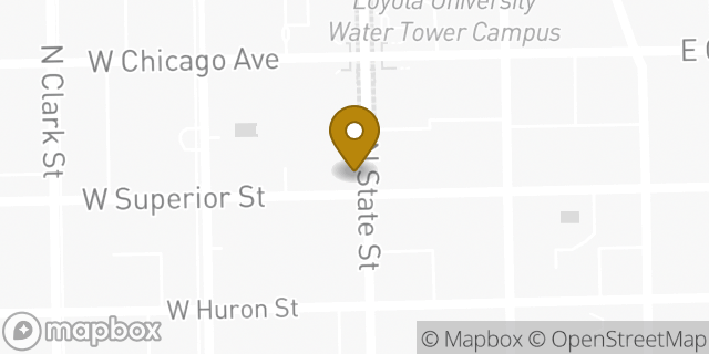 Map showing the location of River North at One Chicago in Chicago, IL 60654