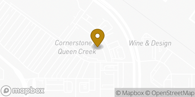 Map showing the location of Baskin-Robbins in Queen Creek, AZ 85142