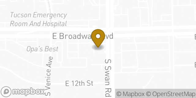 Map showing the location of Amazon Locker - Shoe in Tucson, AZ 85711