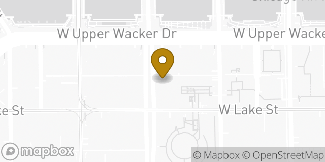 Map showing the location of National Car Rental in Chicago, IL 60601