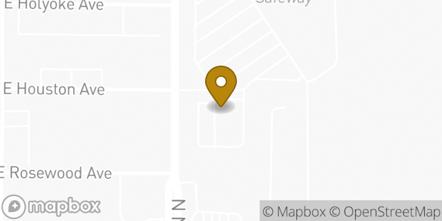 Map showing the location of Subway in Spokane, WA 99208