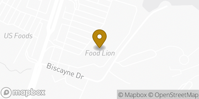 Map showing the location of Food Lion in Charlotte, NC 28205