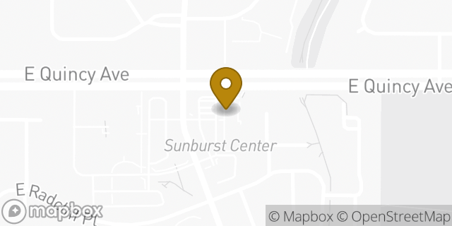 Map showing the location of 7-Eleven in Aurora, CO 80015