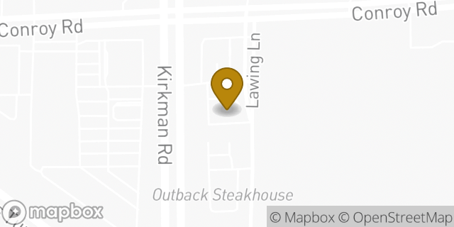 Map showing the location of AutoZone Auto Parts in Orlando, FL 32811