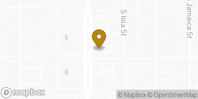 Map showing the location of Hertz in Aurora, CO 80012