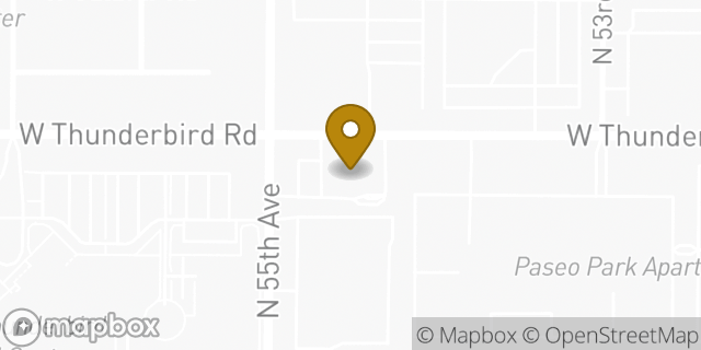 Map showing the location of Walgreens in Glendale, AZ 85306