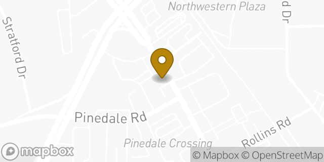 Map showing the location of Enterprise Rent-A-Car in Greensboro, NC 27408