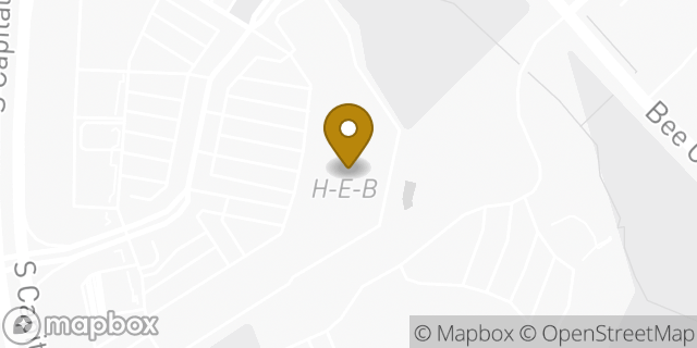 Map showing the location of Westlake H-E-B in West Lake Hills, TX 78746